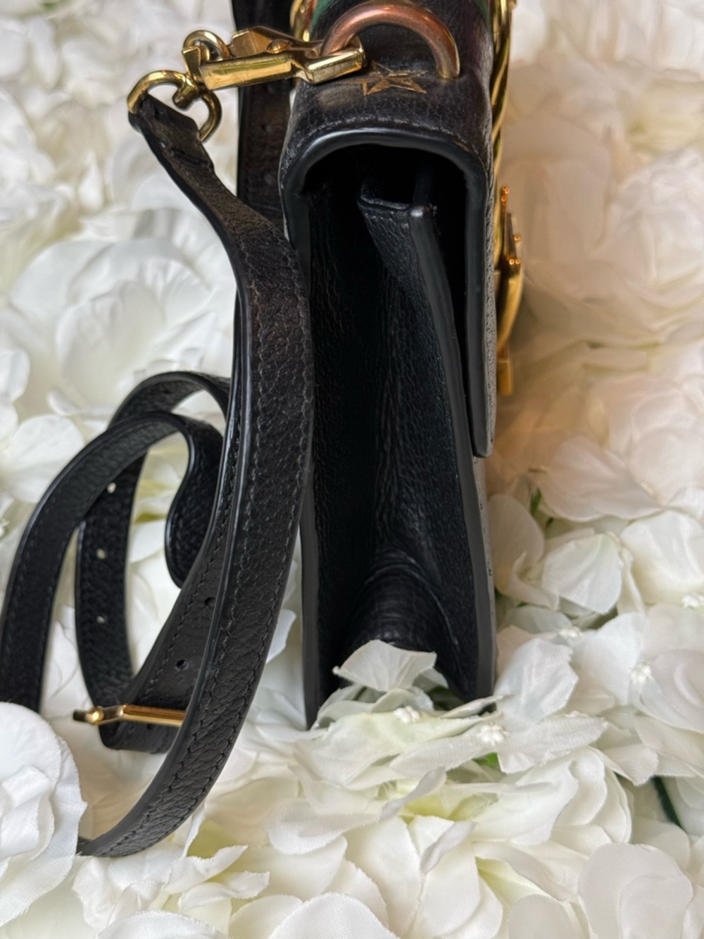 Gucci Sylvie Black Bee Crossbody Bag Authentic - Picture 16 of 16